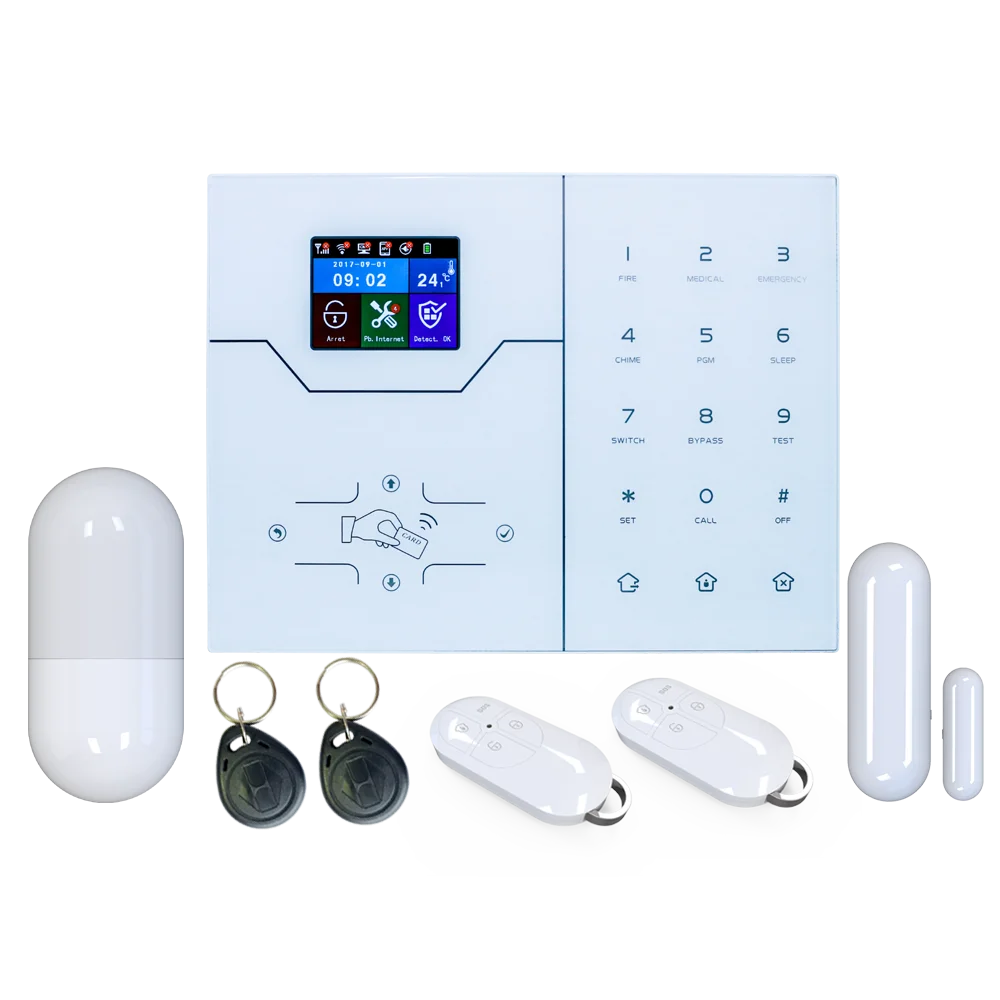 HA VGW испанский текстовый меню Wifi сигнализация GSM Умный дом Охранная анти Theif