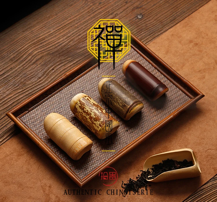 Старый угольный бамбуковый чай, чайная ложка, чайная коробка, натуральный бамбук, дзен кунгфу чай, японская чайная церемония ручной работы, шесть джентльменский костюм