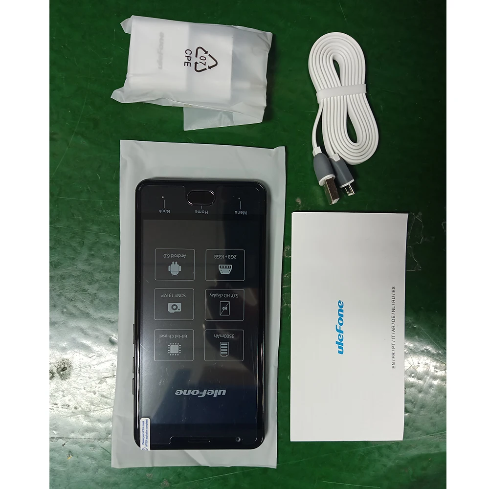 UleFone U008 Pro 5,0 дюймовый смартфон MTK6737 четырехъядерный 2 ГБ+ 16 Гб 3500 мАч аккумулятор WiFi Bluetooth TF 4G gps Android 6,0 сотовый телефон