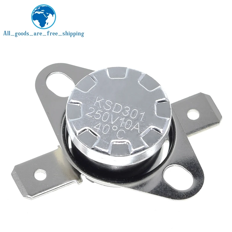 TZT 1/3PCS KSD301 250V 10A Normalerweise geschlossener NC-Temperatur-Thermoschalter DegC 40C-135C für Arduino – Detail 4