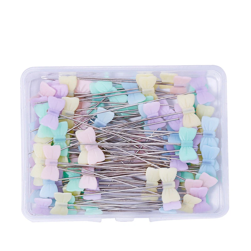 50Pcs/Box Dressmaking Pins Flower Head Pins Embroidery Patchwork Pins for  Sewing DIY Projects Dressmaker Jewelry Decoration