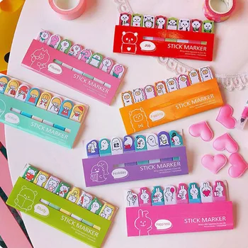 

160 Sheets Cute Panda Rabbit Sticky Notes Kawaii Memo Pad Index Posted It Planner Stationery School Supplies Paper Stickers