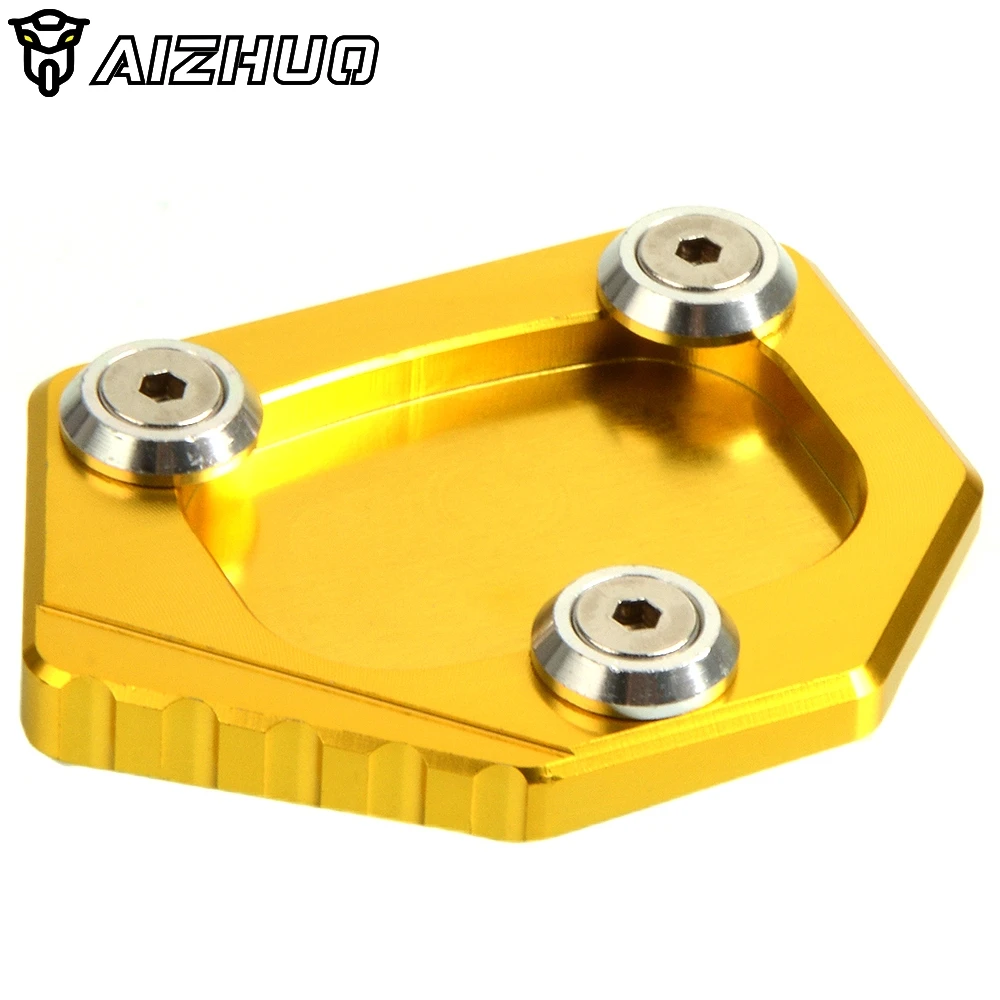Золотой CNC алюминиевая мотоциклетная боковая подставка для увеличения пластины удлинитель подставки для Honda CBR500R CB500F CBR 500R CB 500F 2013 - Цвет: Золотой