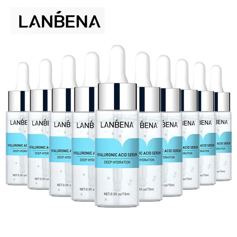 Отбеливающая сыворотка с гиалуроновой кислотой LANBENA увлажняющий крем для лица от
