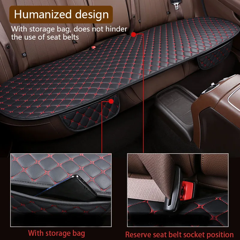 Set coprisedili universali per Auto coprisedili per Auto in pelle Premuin seggiolini Auto tappetini per cuscini coprisedie protezione accessori per Auto - immagine 4