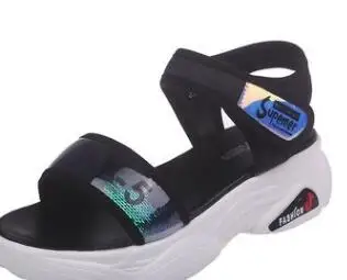 

Summer 2020 new all-in-one summer sports sandals for ladies web celebrity ultra hot flat platform platform pumps