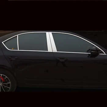

Lsrtw2017 Stainless Steel Car Window Trims for Skoda Octavia a7 2015 2016 2017 2018 2019 2020 Interior Accessories Chrome