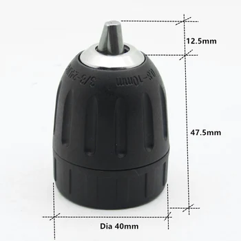

1/4inch Hex Shank Adapter Chuck W/Screw Sets Keyless Power Tool Accessories