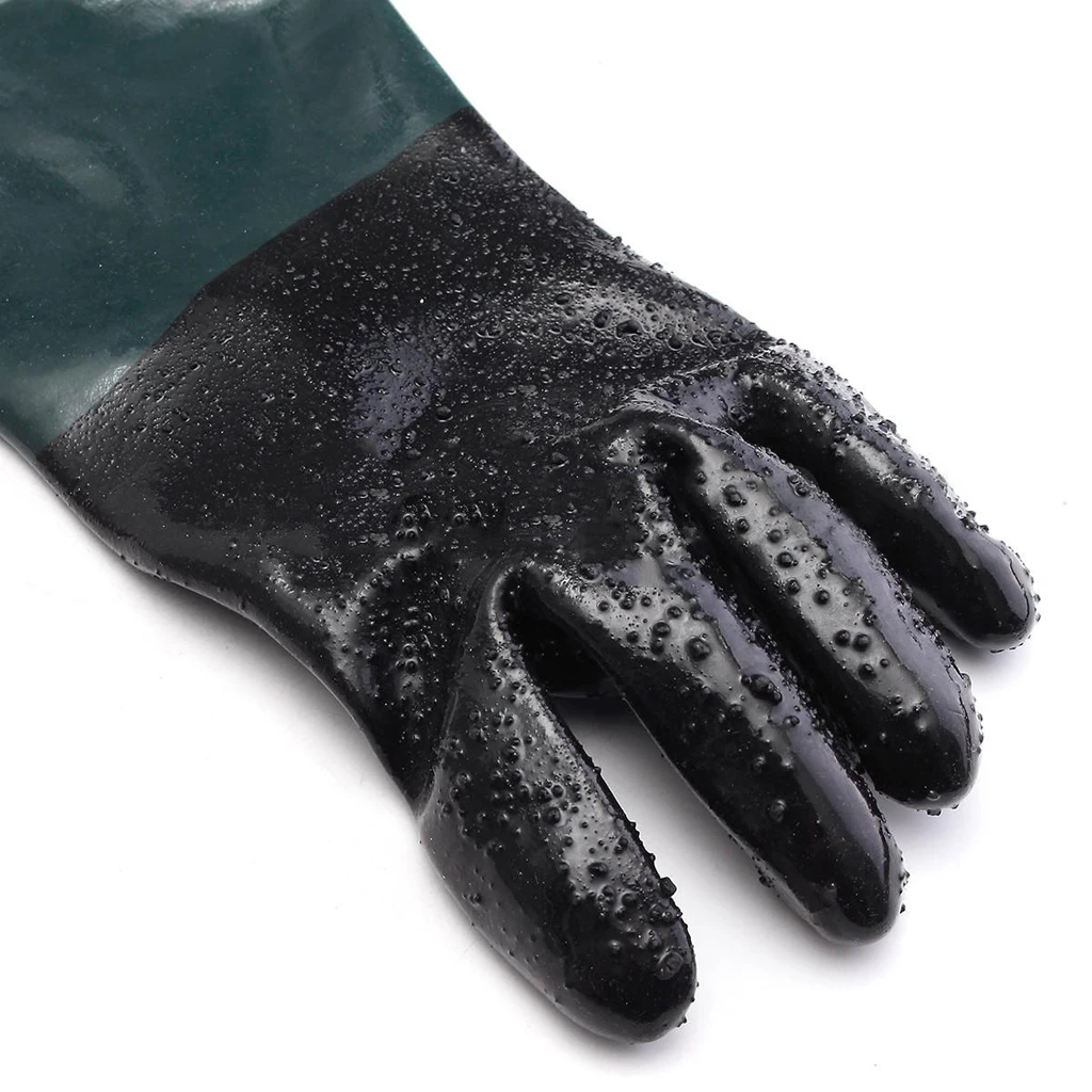 60cm 1 Pair Long PVC Sandblasting Gloves Labour Working Protection Gloves