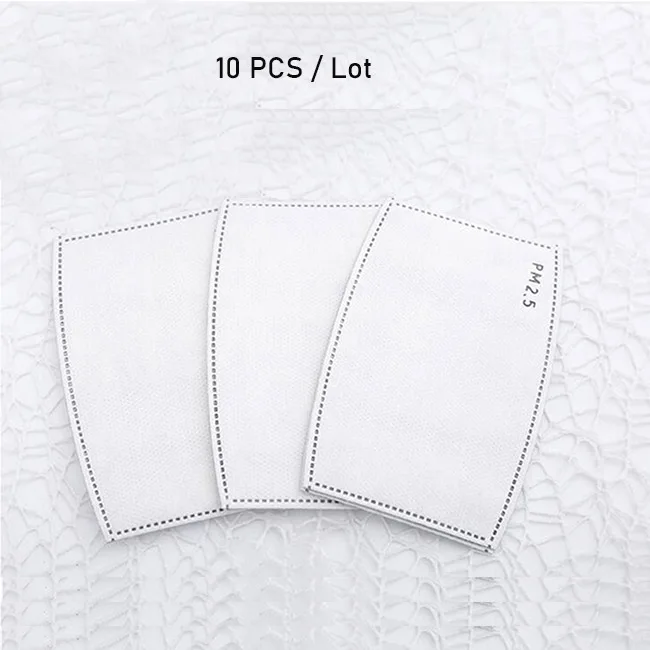 10 PCS Filters Теплая маска для велоспорта Пылезащитная Анти-туман PM2.5 флисовая полулицевая крышка защита для ушей с фильтром для бега на велосипеде маски для мужчин и женщин - Цвет: 10 PCS Filters