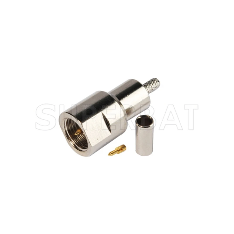 FME Crimp Male RF Coaxial Connector for RG174 RG178 RG316 LMR100 Cable