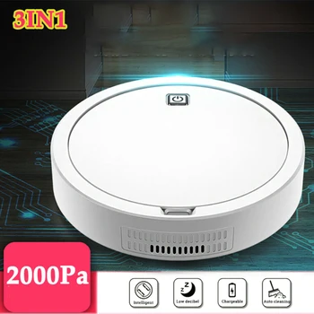 

Rechargeable 2000Pa Smart Robot Vacuum Cleaner Self Navigated Mop Auto Sweeper Floor Sweeping Dust Catcher Home Cleaning Tools