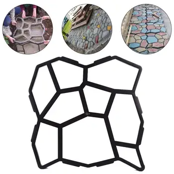 

Sturdy Paving Mold Black Driveway Pavement Stone Cement Mold Concrete Mold 50*50 DIY Stepping