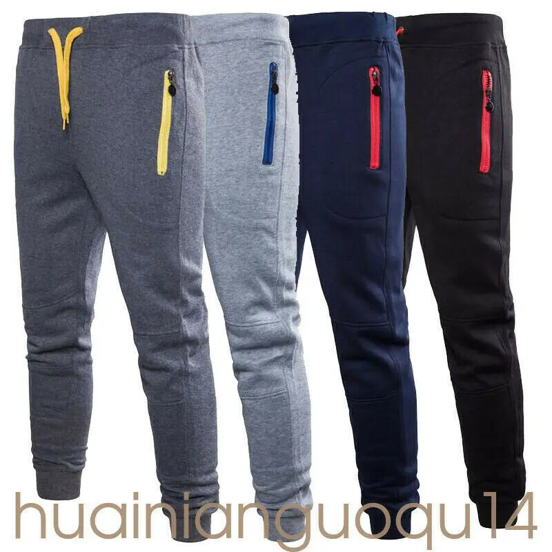

Men Sports Pants Long Trousers Tracksuit Fitness Workout Joggers Gym Sweatpants