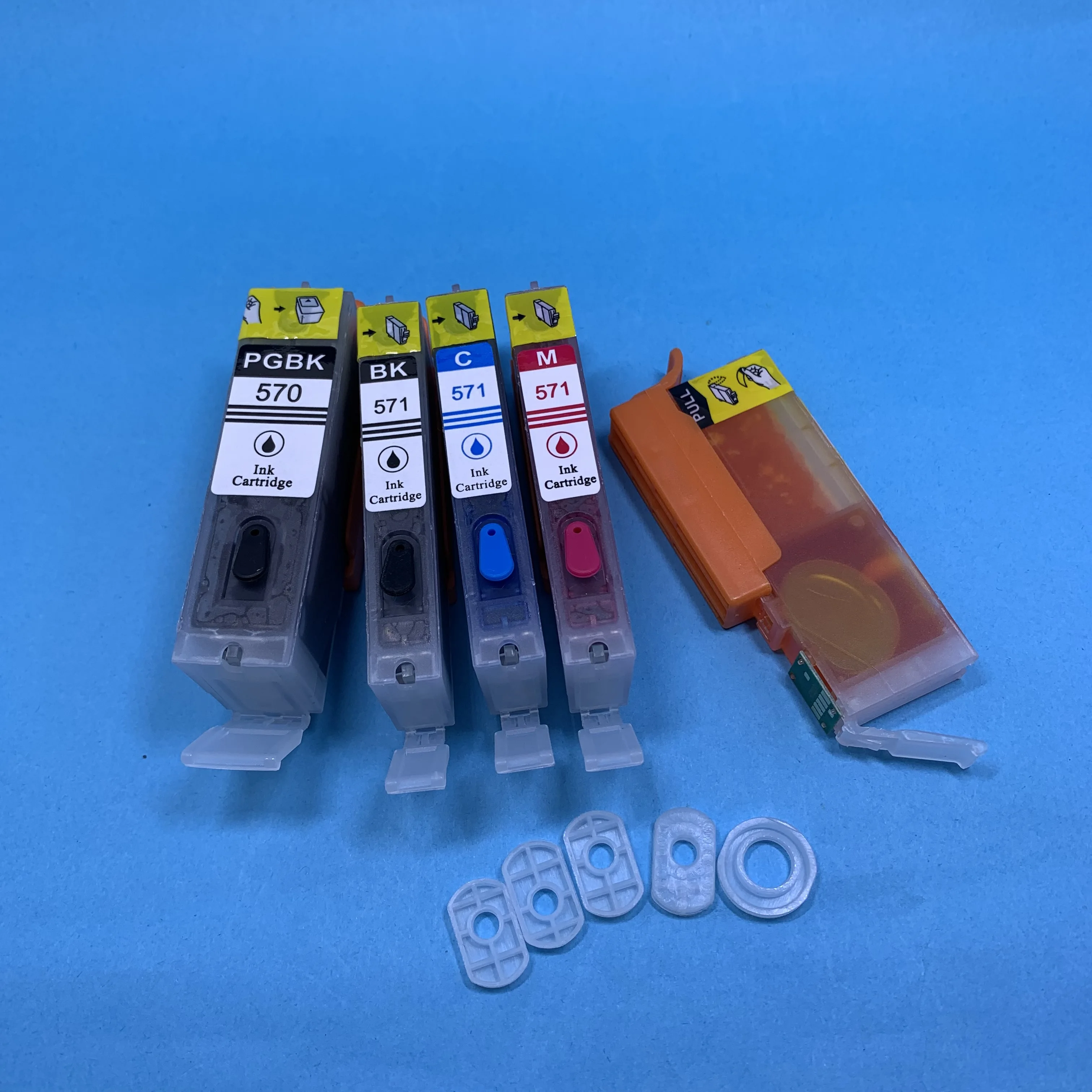 YOTAT 5 шт. полный заполняемый женский картридж с чернилами для Canon PIXMA MG5750 MG5751 MG5752