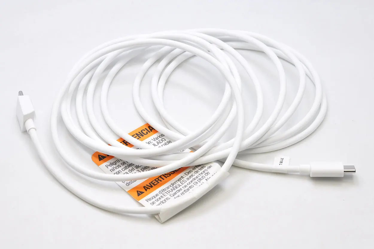 Replacement Power Cable 3m TYPE C USB-C TO USB-C For Google Nest Cam IQ indoor camera
