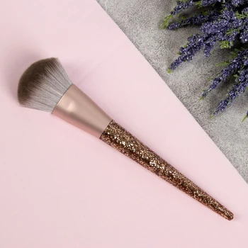 

Makeup brush "GLOSS" 16.7 cm, case, gold