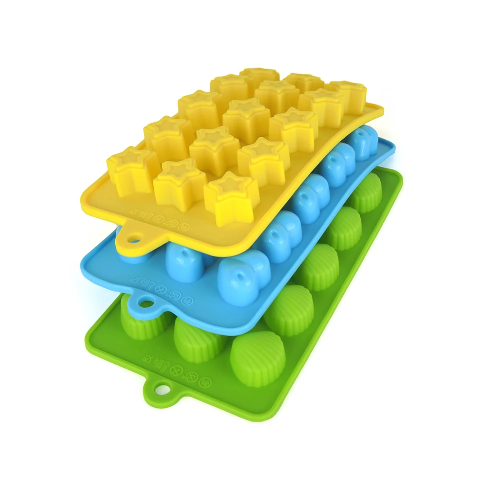 3 шт. Ледогенератор звезды бусины в виде сердца в форме льда кубическая, для конфет шоколадный пудинг модель производитель для бара аксессуары