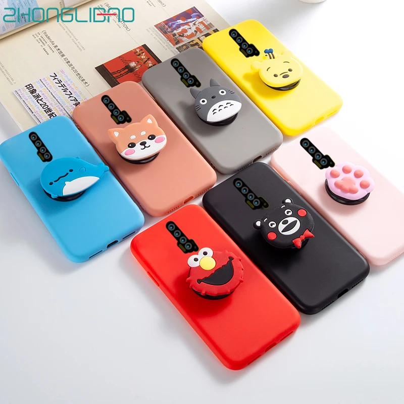 3D силиконовый чехол-держатель для телефона с рисунком из мультфильма Xiaomi mi 9 8 Cc9