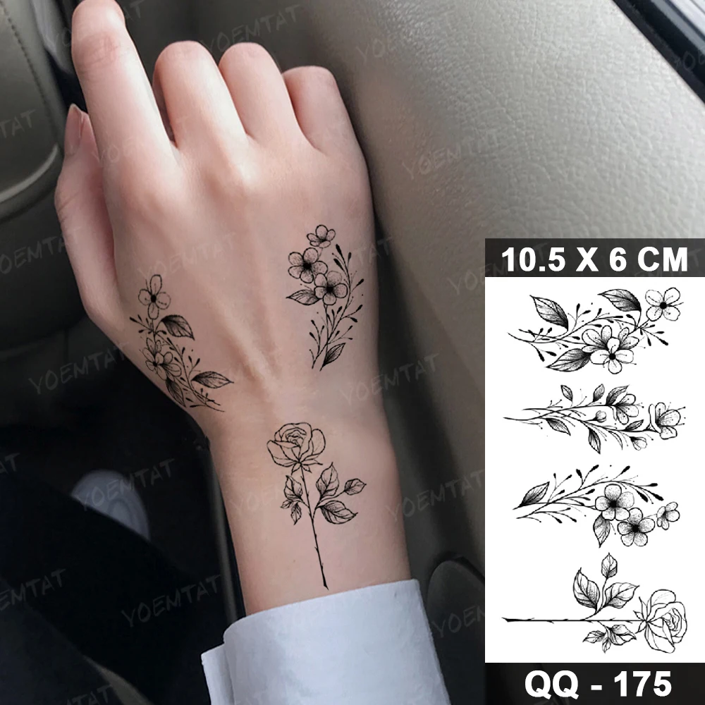 Tatouage Fleur De Tiaré Poignet