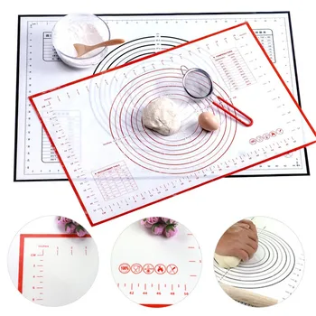 

1PC Silicone Baking Mats Sheet Pizza Non-Stick Maker Holder Pastry Kitchen Gadgets Cooking Tools Bakeware Accessories
