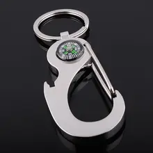 Необычный компас брелок металлическая пряжка-компас бутылка открывашка в виде ключа с кольцом рекламный подарок логотип