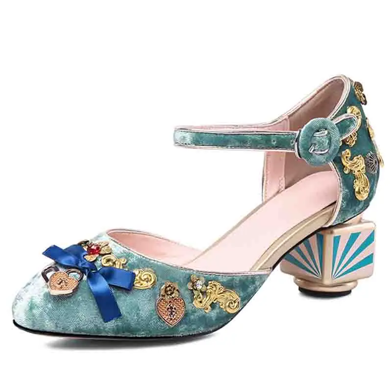 Women Dress Lolita Style Pumps Strange Gladiator Design Party Shoes For Female Kawai Luxury Ladies Lovely Bow Ankle Strap Shoes