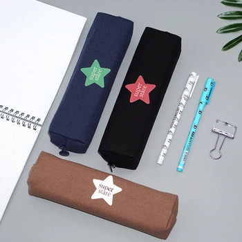 

Creative School Pencil Case Kawaii Large Capacity Pen Bag Box Cute Canvas Pencilcase Student Office Stationery Supplies 050013