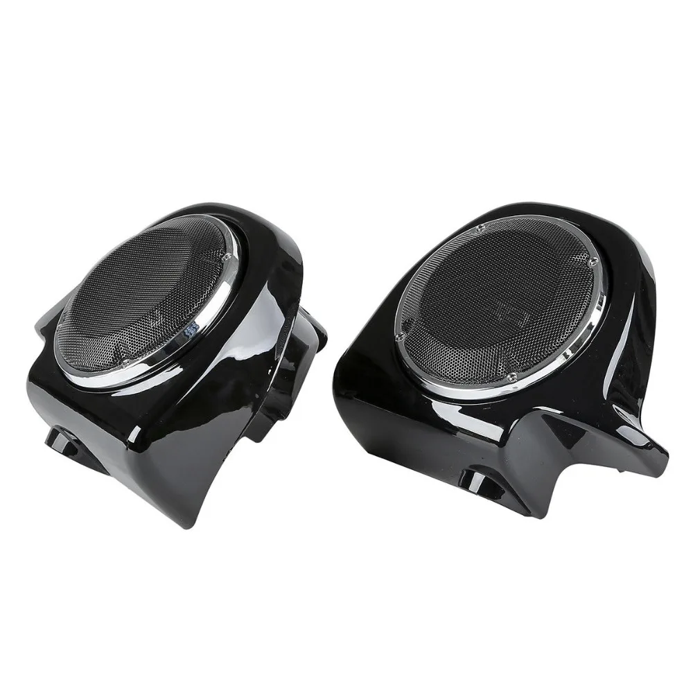 Вентилируемый нижний обтекатель 6 1/" колонки гриль+ коробка Pods для Harley Touring Road King Electra Glide FLT FLHT FLHX FLHTCU 88-13