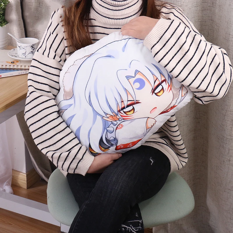 Аниме Inuyasha Sesshoumaru Higurashi Кагоме кикикио Косплей Кукла Плюшевая Мягкая Подушка игрушка милый Рождественский подарок