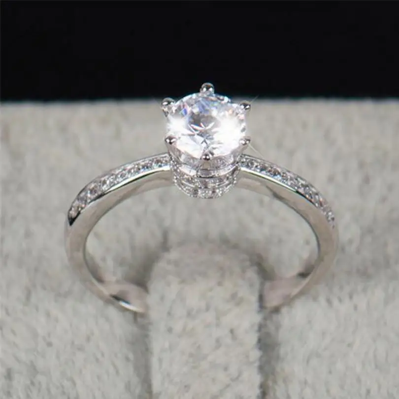 Женское Обручальное кольцо из стерлингового серебра 925 пробы обручальное 5 мм