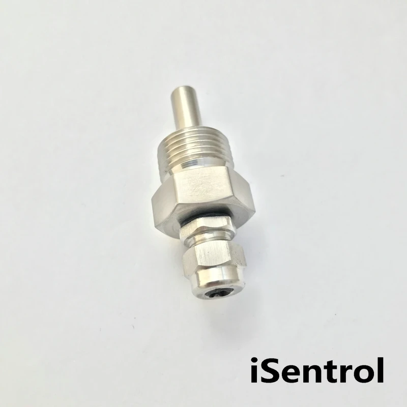 

SSP21-020 Thermowell Immersion Sleeve Pocket Stainless Steel 304 BSP/NPT 1/2" for Max 6mm OD Wire PT100 PT1000 NTC10K NTC50K