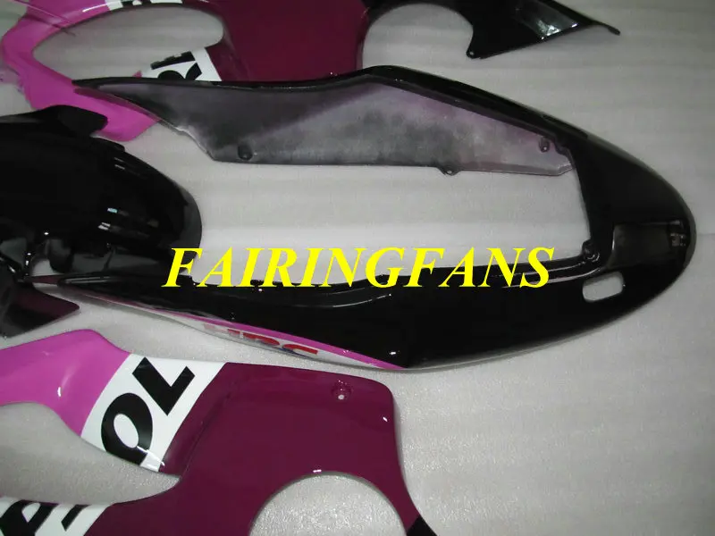 Мотоциклетный вставной обтекатель комплект для HONDA CBR600F4 99 00 CBR600 F4 1999 2000 CBR 600F4 розовый черный Обтекатели на кузов+ подарки HU11