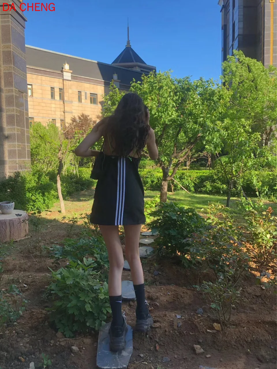 dungaree dress shein