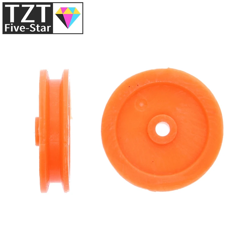 TZT 10/30 Stück J347Y 2*17mm Gelbe Kunststoff-Modellriemenscheibe DIY Mikromotor-Getriebeteile Getriebe-Komponenten – Detail 6