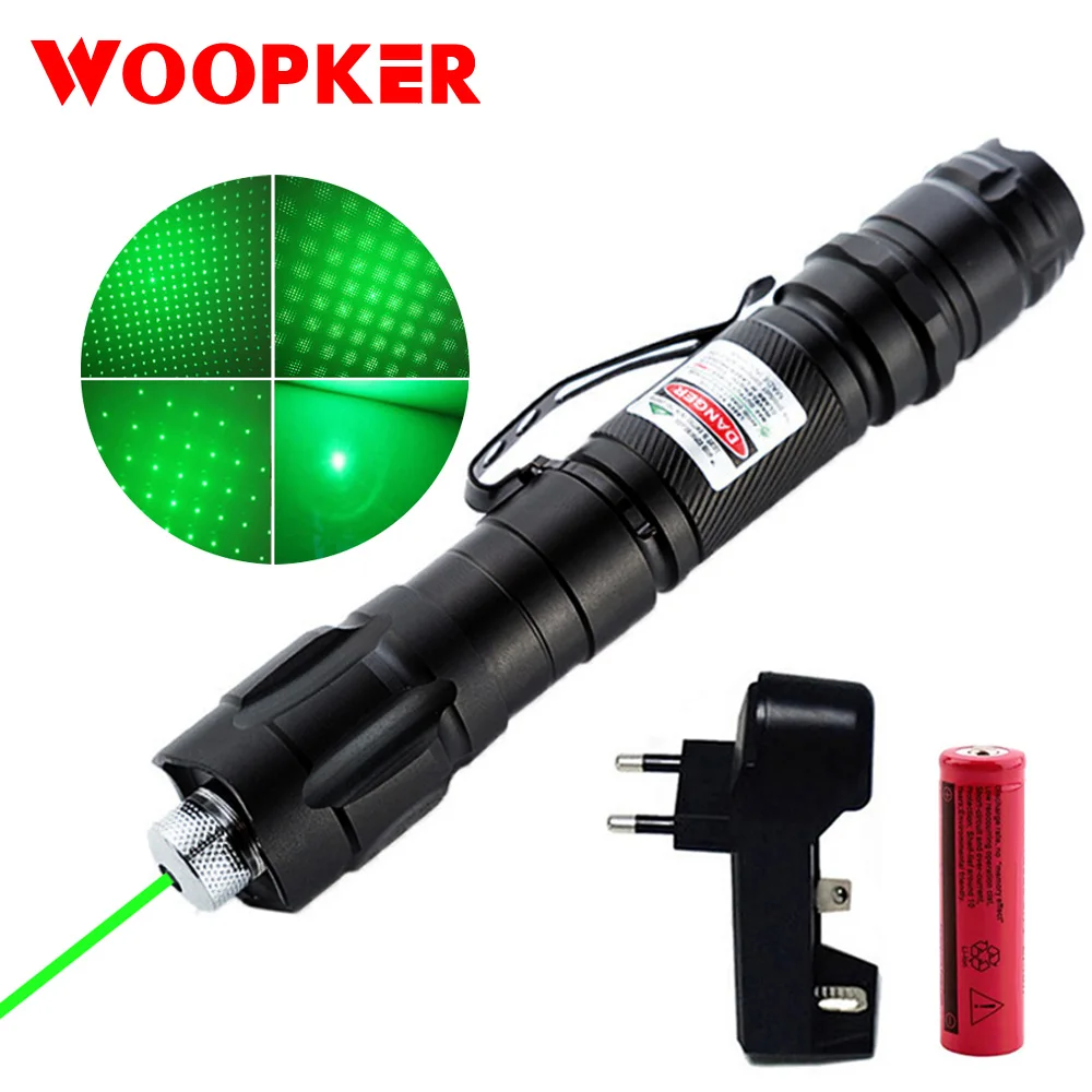 

Laser Pen 1000m 5mW Green Lasers Sight Military Adjustable Focus Lazer Pen with Battery and Charger
