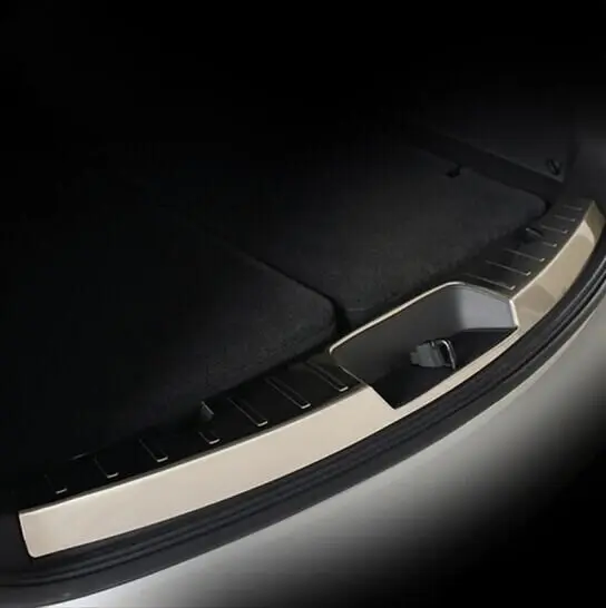 Car styling stainless steel inner and outside rear bumper protector for Ford Explorer 2013