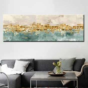 

Modern Abstract Oil Painting Posters and Prints Wall Art Canvas Painting Gold Money Surf Pictures for Living Room Decor No Frame