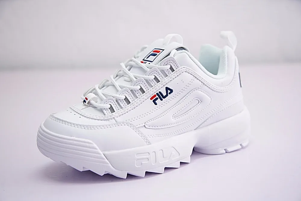 2018 Fila Disruptor II 2 Женские кроссовки для бега белые-коричневые и белые летние уличные кроссовки