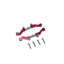 Pieds en alliage d'aluminium + tige de direction avant réglable en acier inoxydable, pour camion de stade LOSI 1/18 mini t 2.0 2WD