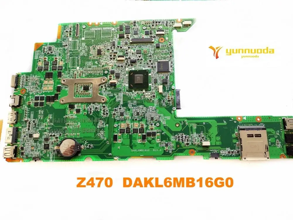 Оригинальная материнская плата для ноутбука lenovo Z470 DAKL6MB16G0 протестирована
