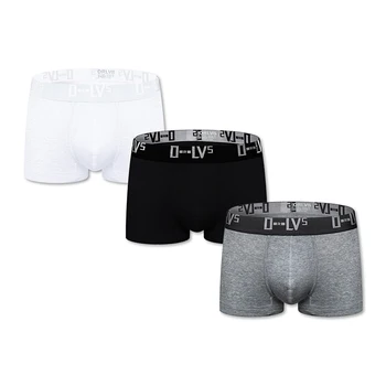 

3PCS/LOT Brand Men Underwear Boxer Cotton Male Pants Cueca Tanga Comfortable Underpants Breathable U Convex For Gay Calzoncillo