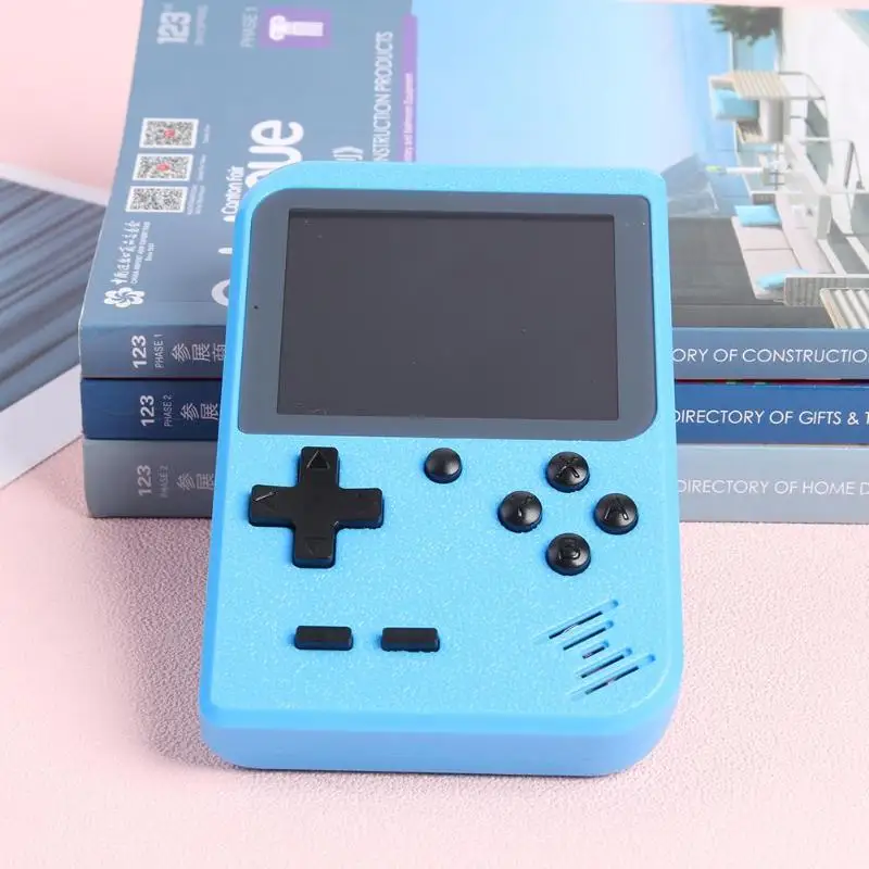 GC26 мини игровая консоль Встроенный 500 игр Ретро игровой консоли для детей 1 года, 2, игроки 3 дюймов портативная игровая консоль с геймпад AV Out