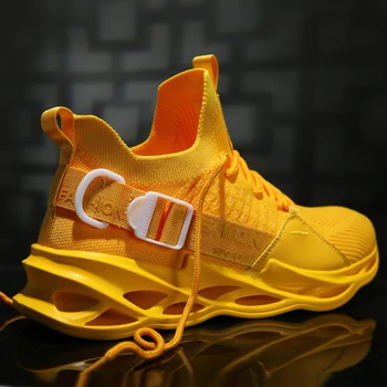 

2020 New Running Shoes Blade Cushioning Sneakers for Men Breathable Sports Shoes Outdoor Athletic Training Walking men Sneakers