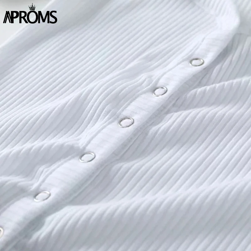 Aproms, элегантный однотонный облегающий укороченный топ с открытыми плечами, женский сексуальный ребристый укороченный топ на бретелях, женская уличная одежда, черные базовые футболки