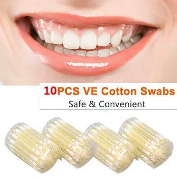 

Vitamin Oil Stick Disposable Cotton Protect Lip Gum Anti-dry Moisture Use Teeth Whitening Tooth Brighten Liquid With Cotton
