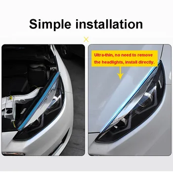 

2x Ultrafine Cars DRL LED Daytime Running Lights Streamer Turn Signal for Jaguar XF XJ XJS XK S-TYPE X-TYPE XJ8 XJL XJ6 XKR XK8
