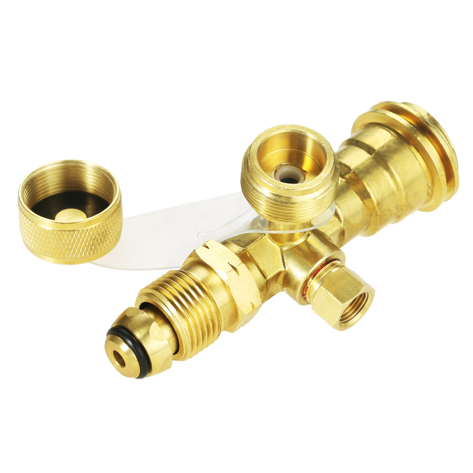 Conector t de latão sólido com cilindro