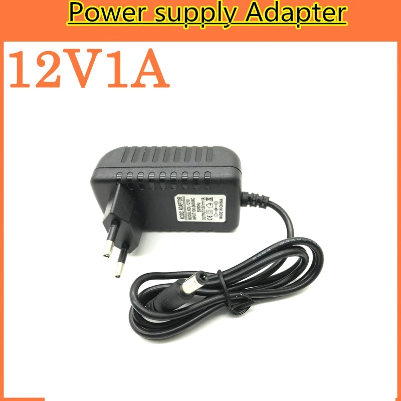 Yalxg AC 100-240 В адаптер преобразователя 12V1A адаптер питания AC/DC адаптер DC 12 В 1A Зарядное устройство блок питания ЕС/США штекер питания