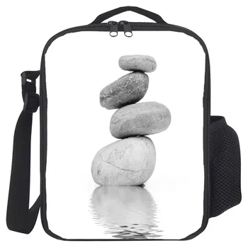 

Cobblestone Zen Portable Thermal Picnic Shoulder Lunch Bag for Women Office Cooler Box Handbag Pouch